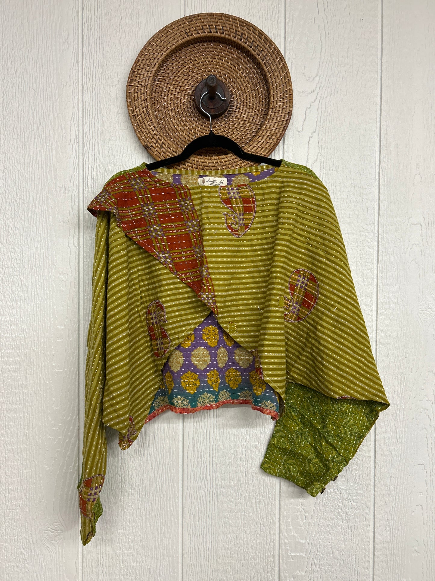 Pareo Kantha In Bloom Cropped Pullover 0326 106