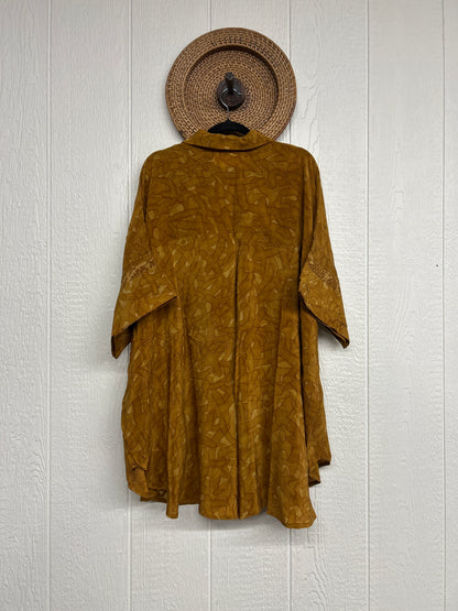 Crepe Sari Free To Be Button Down 0626 169