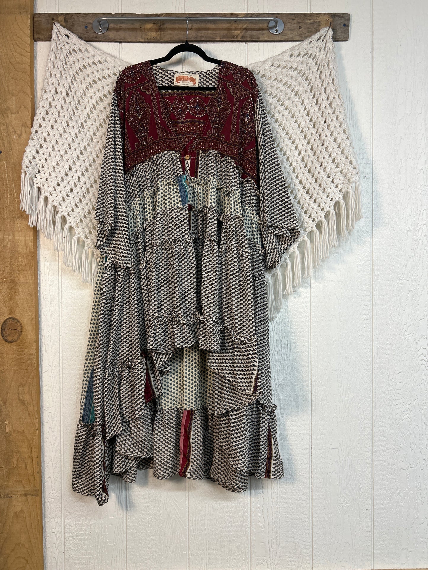 Rasgulla Sari Rhiannon Kimono 0826 076