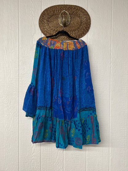 Crepe Sari Dahlia Skirt 1026 061