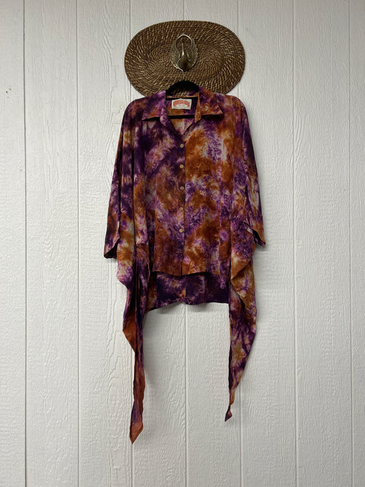 Crepe Sari Summer Nirvana Button Down 0626 070