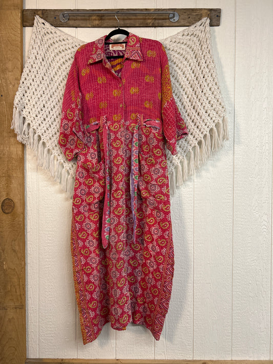 Pareo Kantha Gravity Duster Dress 0226 173