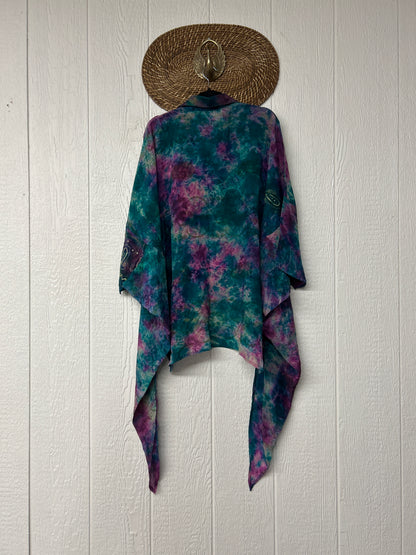 Crepe Sari Summer Nirvana Button Down 0626 059