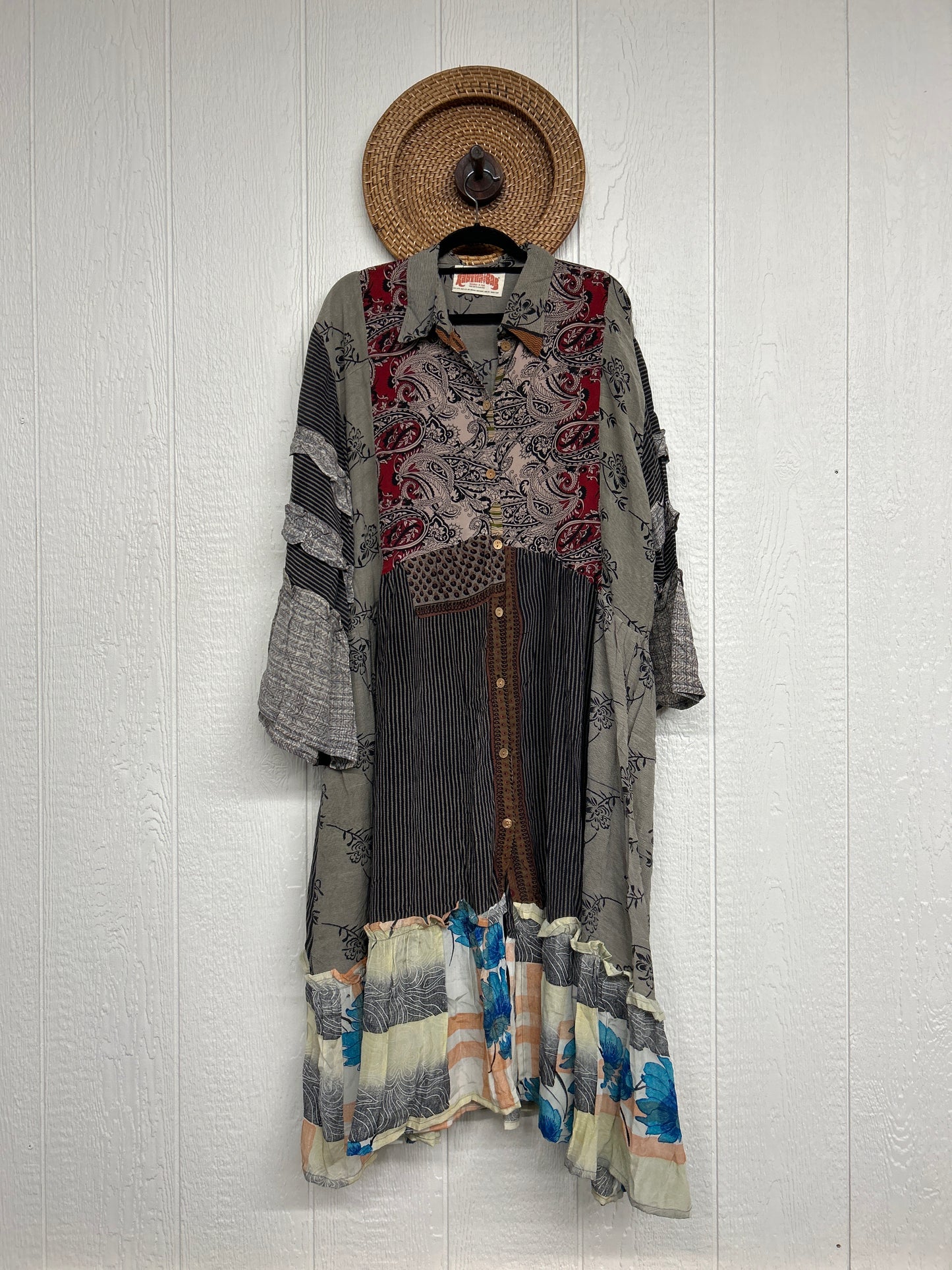 Crepe Sari Rhiannon Duster Dress 0226 158