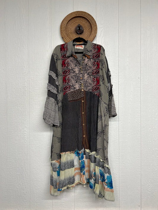 Crepe Sari Rhiannon Duster Dress 0226 158