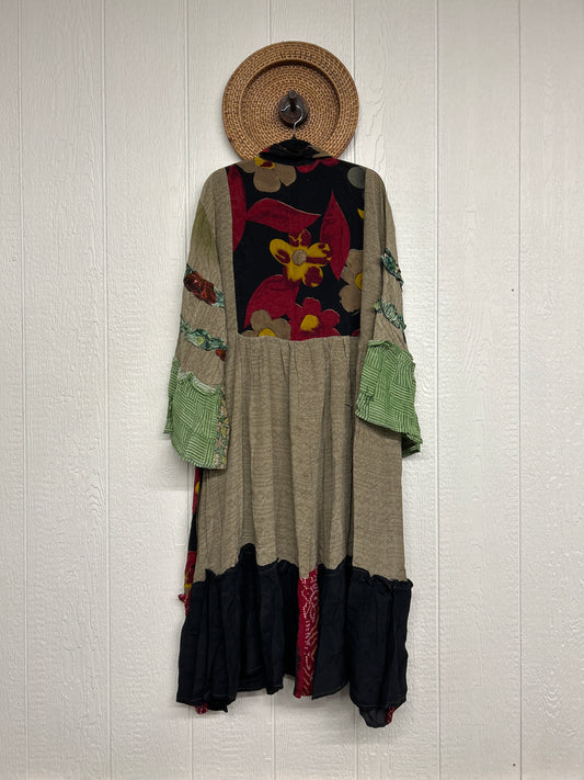 Crepe Sari Rhiannon Duster Dress 0226 204