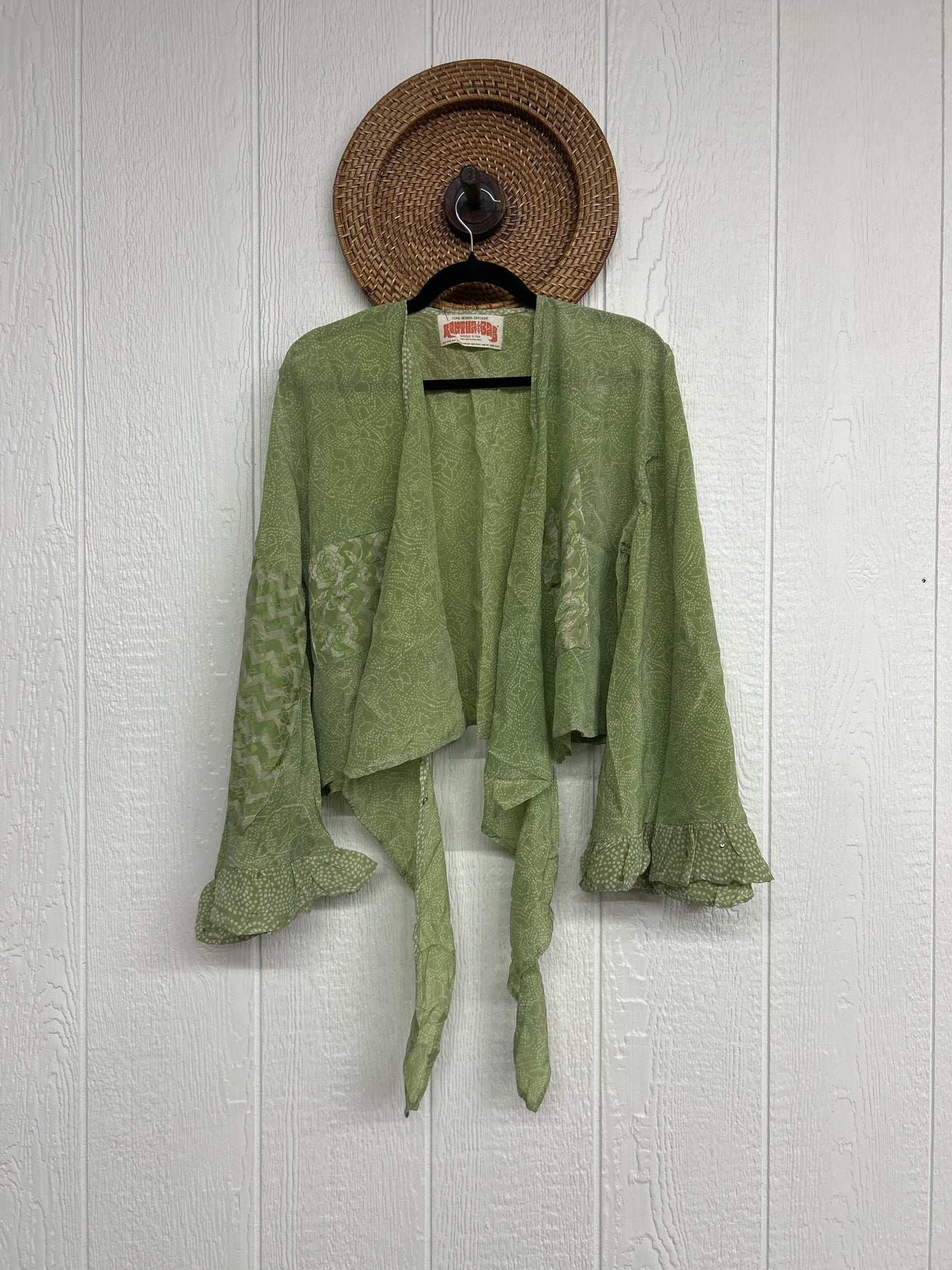 Crepe Sari Zeppelin Crop Shrug 0426 191