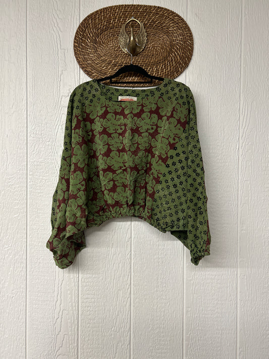 Crepe Sari Luna Crop Top 0126 193