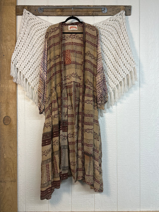 Crepe Sari Evermore Kimono 0326 057