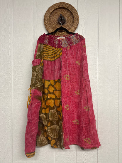Pareo Kantha Butterfly Cargo Skirt 0426 246