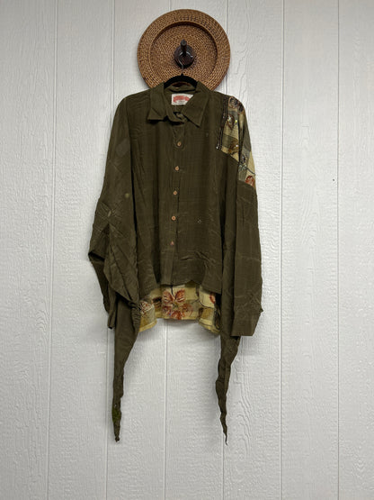 Crepe Sari Nirvana Button Down 1125 227