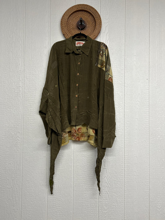 Crepe Sari Nirvana Button Down 1125 227