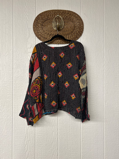 Pareo Kantha Wanderer Pocket Crop Top 0226 136