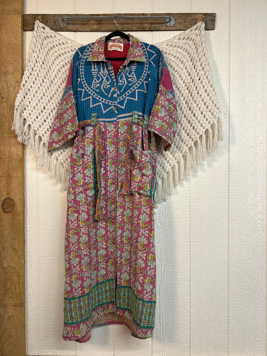 Pareo Kantha Gravity Duster Dress 0226 151