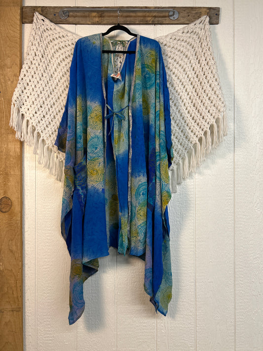 Crepe Sari Orchid Kimono 0626 211