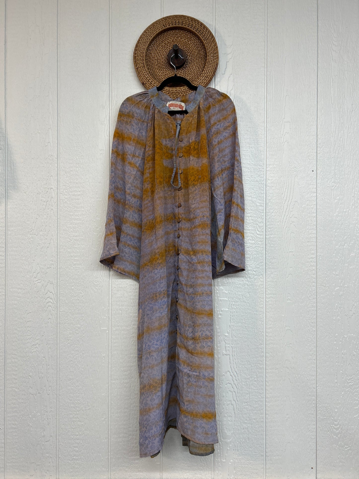 Crepe Sari Woodstock Duster Dress 0226 208
