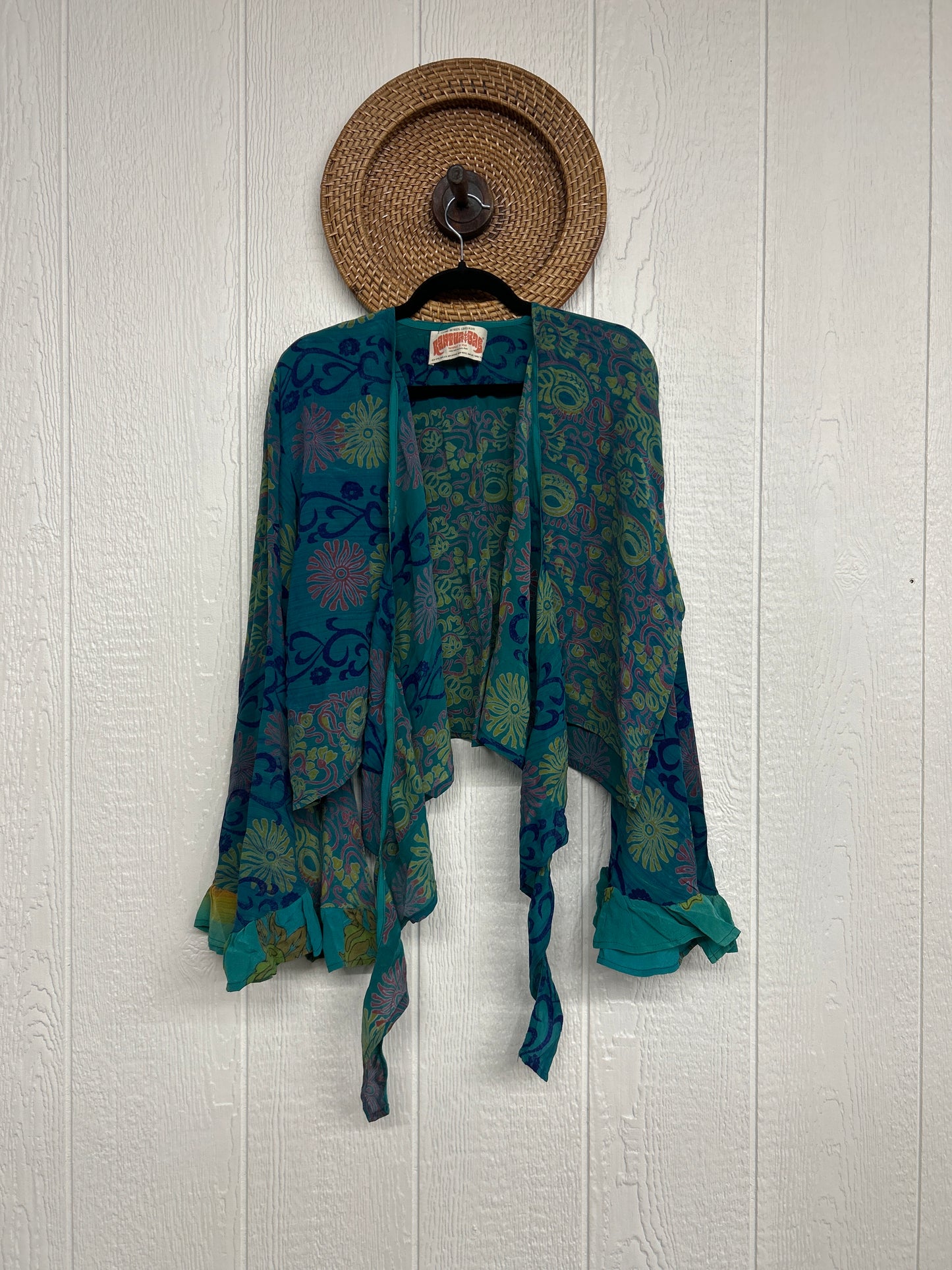 Crepe Sari Zeppelin Crop Shrug 0426 255