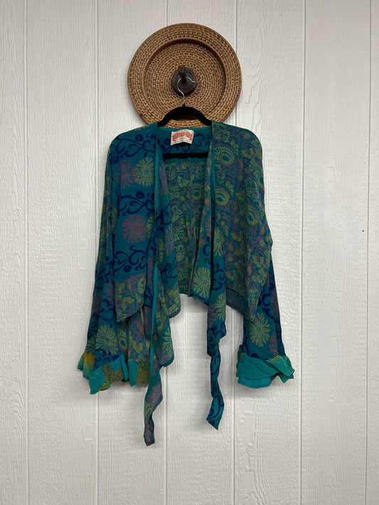 Crepe Sari Zeppelin Crop Shrug 0426 255