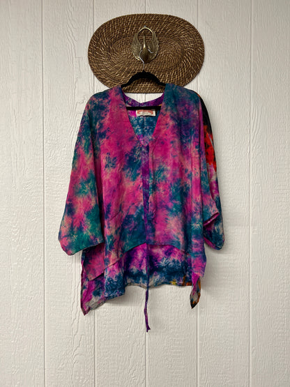 Crepe Sari Hi Lo Butterfly Top 0726 213