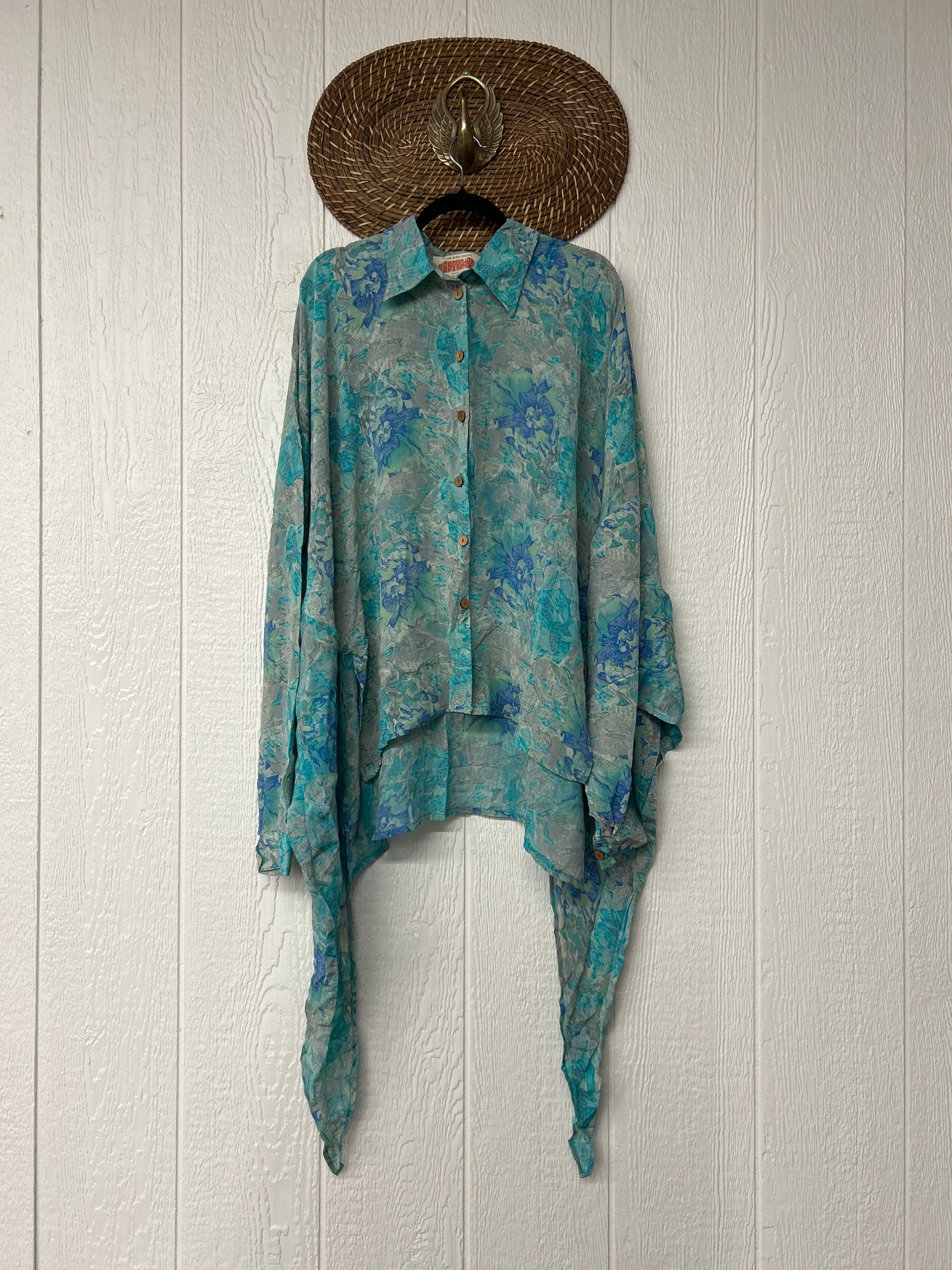 Crepe Sari Nirvana Button Down 1125 150