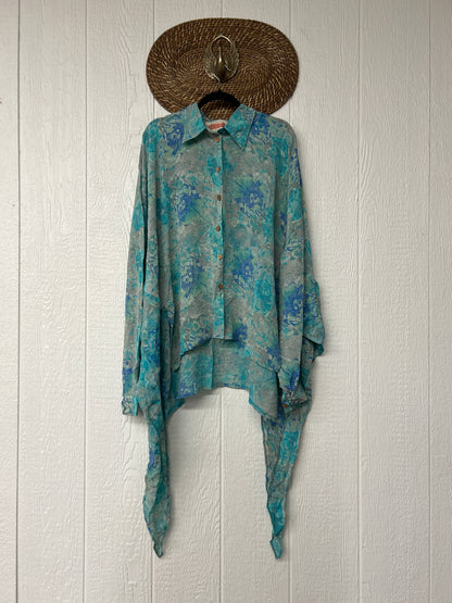 Crepe Sari Nirvana Button Down 1125 150