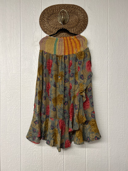Crepe Sari Inner Peace Wrap Skirt 0626 133