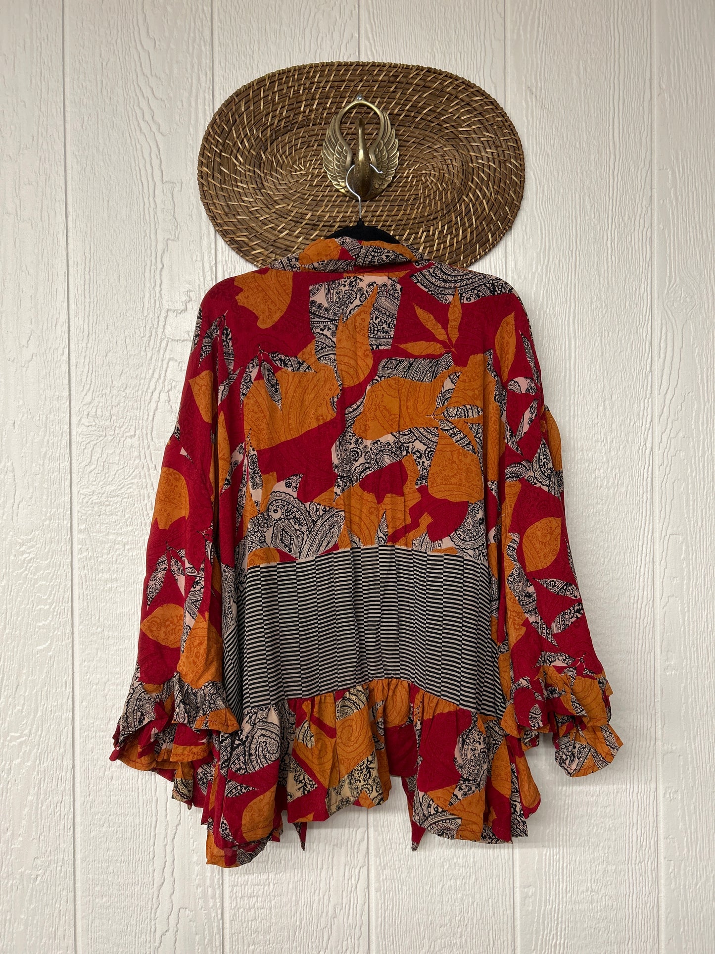 Crepe Sari Wild Rose Top 1225 156