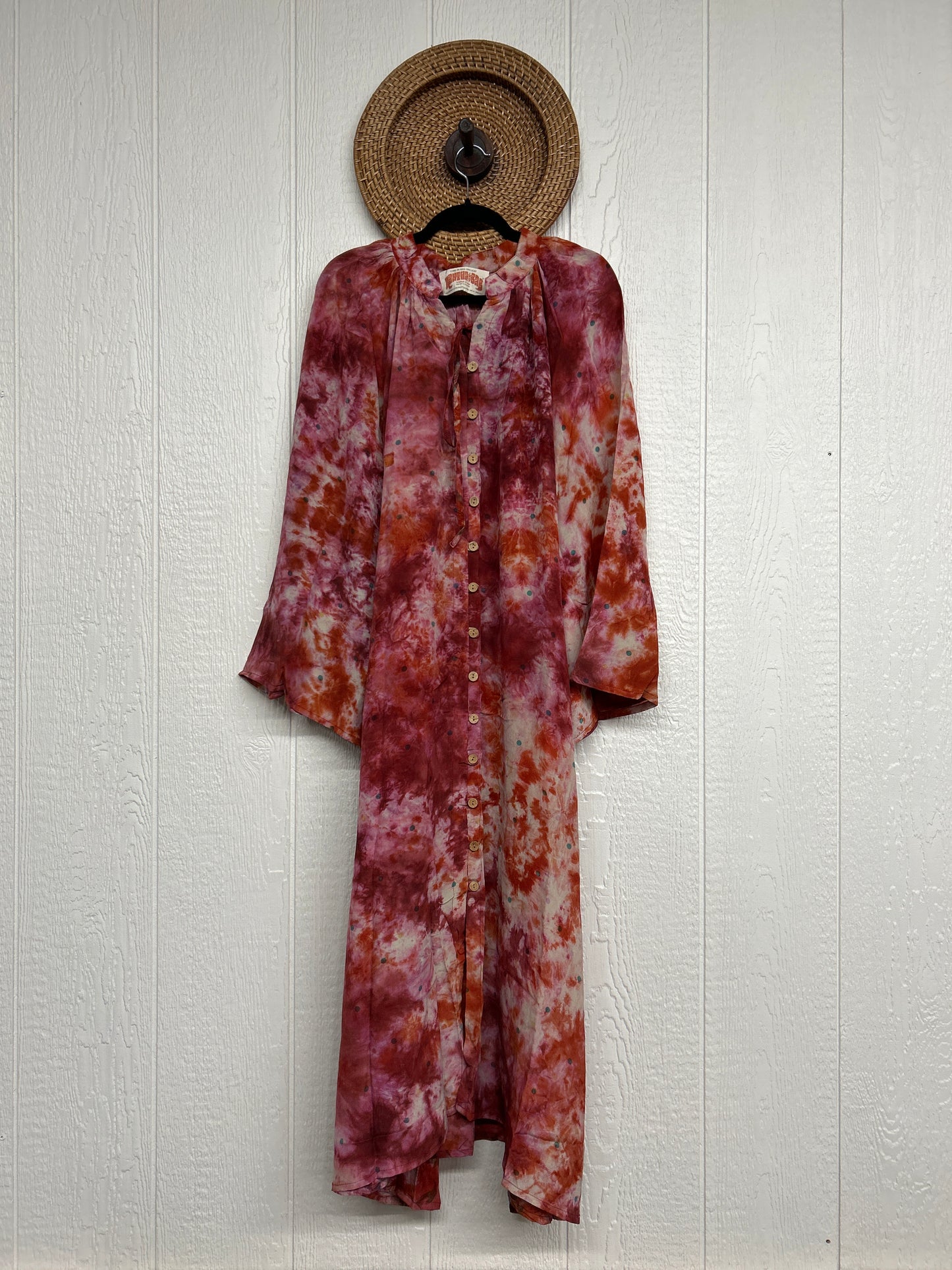 Crepe Sari Woodstock Duster Dress 0226 167