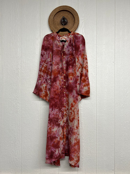 Crepe Sari Woodstock Duster Dress 0226 167