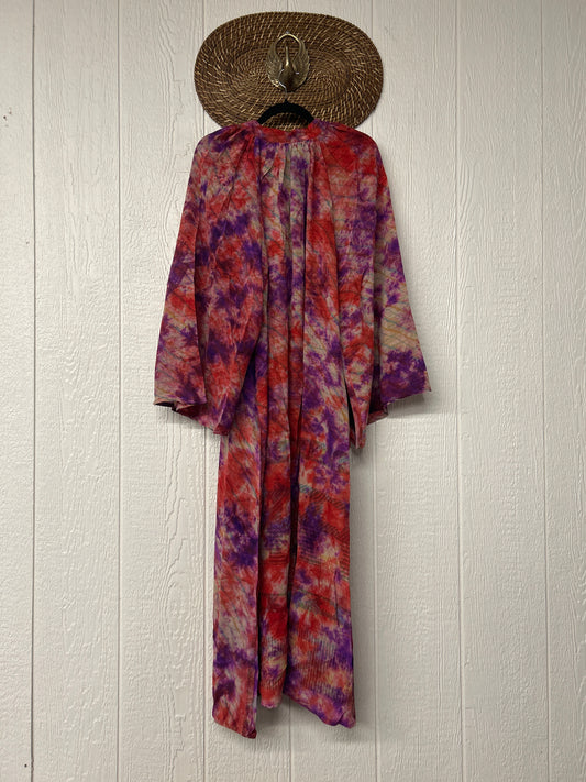 Crepe Sari Woodstock Duster Dress 0226 006