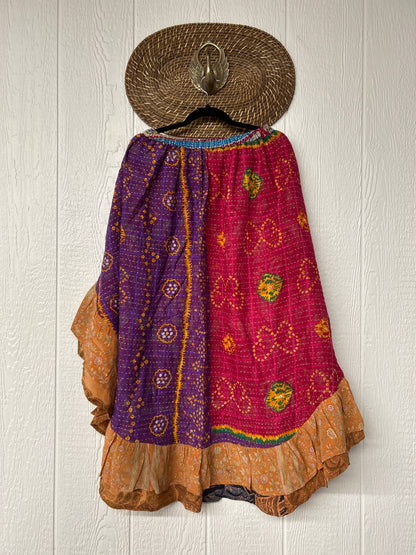 Pareo Kantha Wild Rose Skirt 0426 032