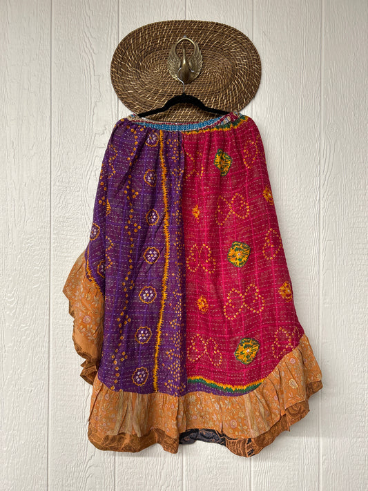 Pareo Kantha Wild Rose Skirt 0426 032