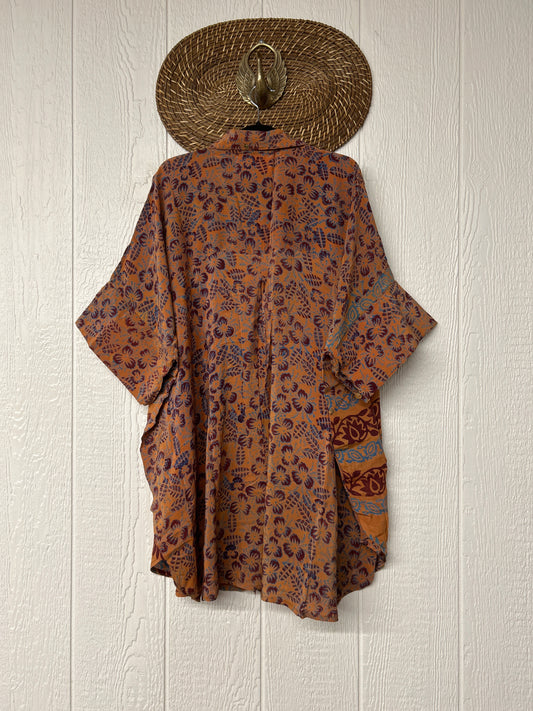 Crepe Sari Free To Be Button Down 0626 004