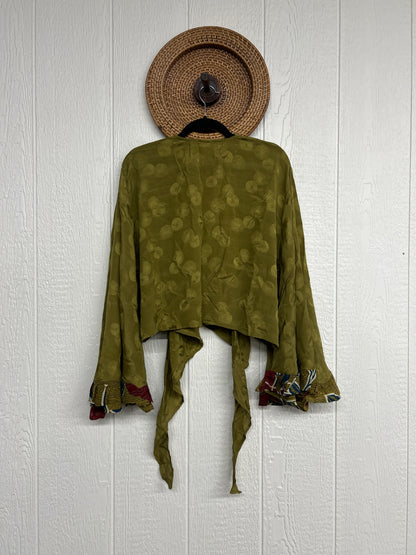Crepe Sari Zeppelin Crop Shrug 0426 156
