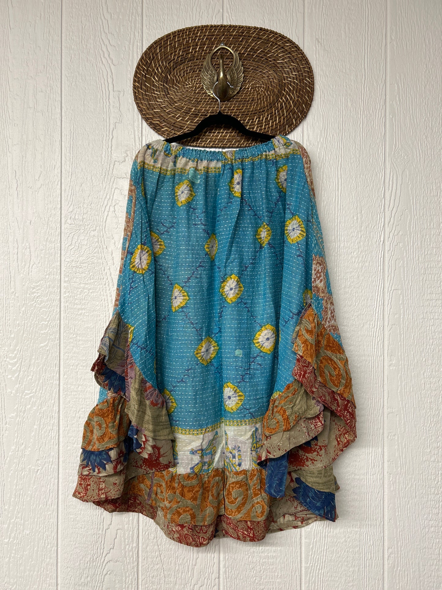Pareo Kantha Wild Rose Skirt 0426 198