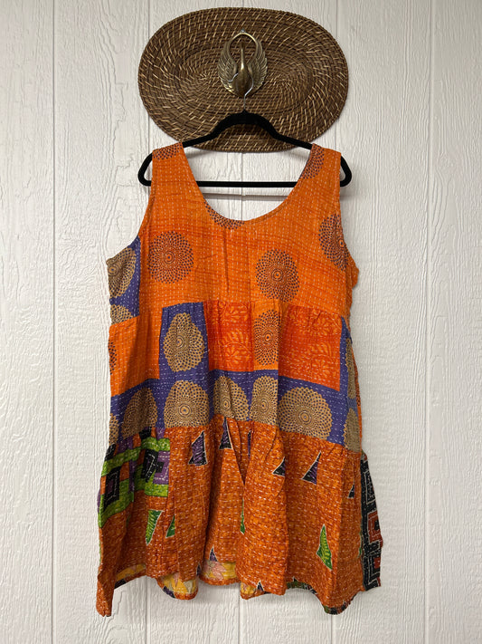 Kantha Meadow Mini Dress 0625 008