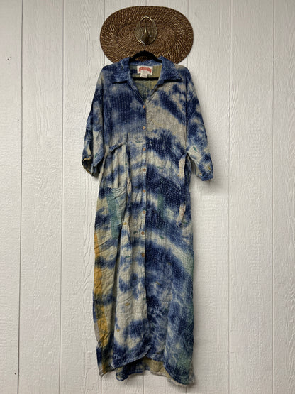 Pareo Kantha Gravity Duster Dress 0526 005