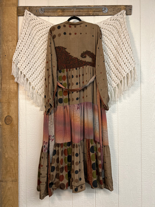 Rasgulla Sari Luminous Maxi Dress 0226 202