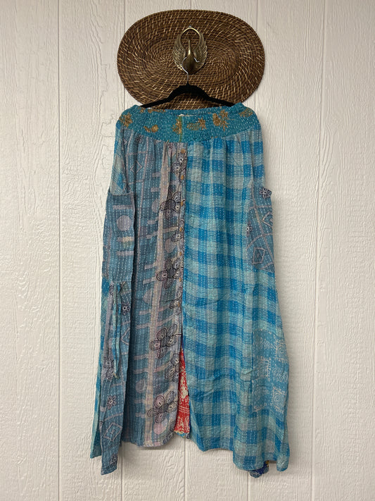 Pareo Kantha Butterfly Cargo Skirt 0426 011