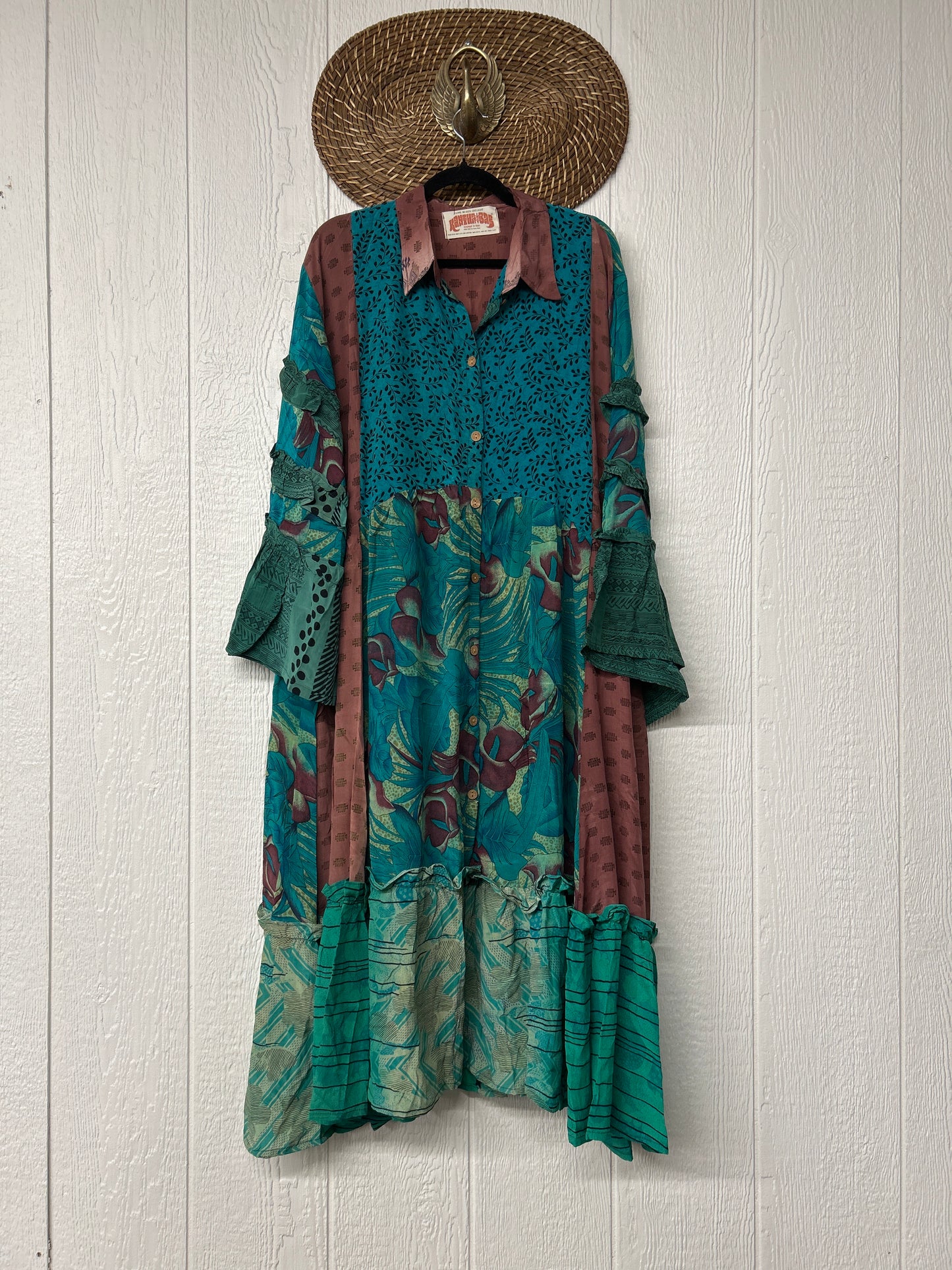 Crepe Sari Rhiannon Duster Dress 0226 123