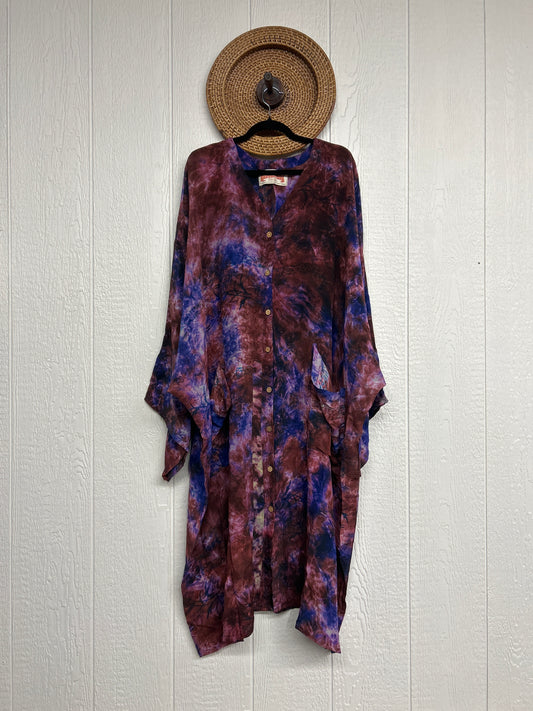 Crepe Sari Gaia Duster Dress 0426 107
