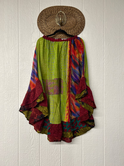 Crepe Wild Rose Skirt 1025 193