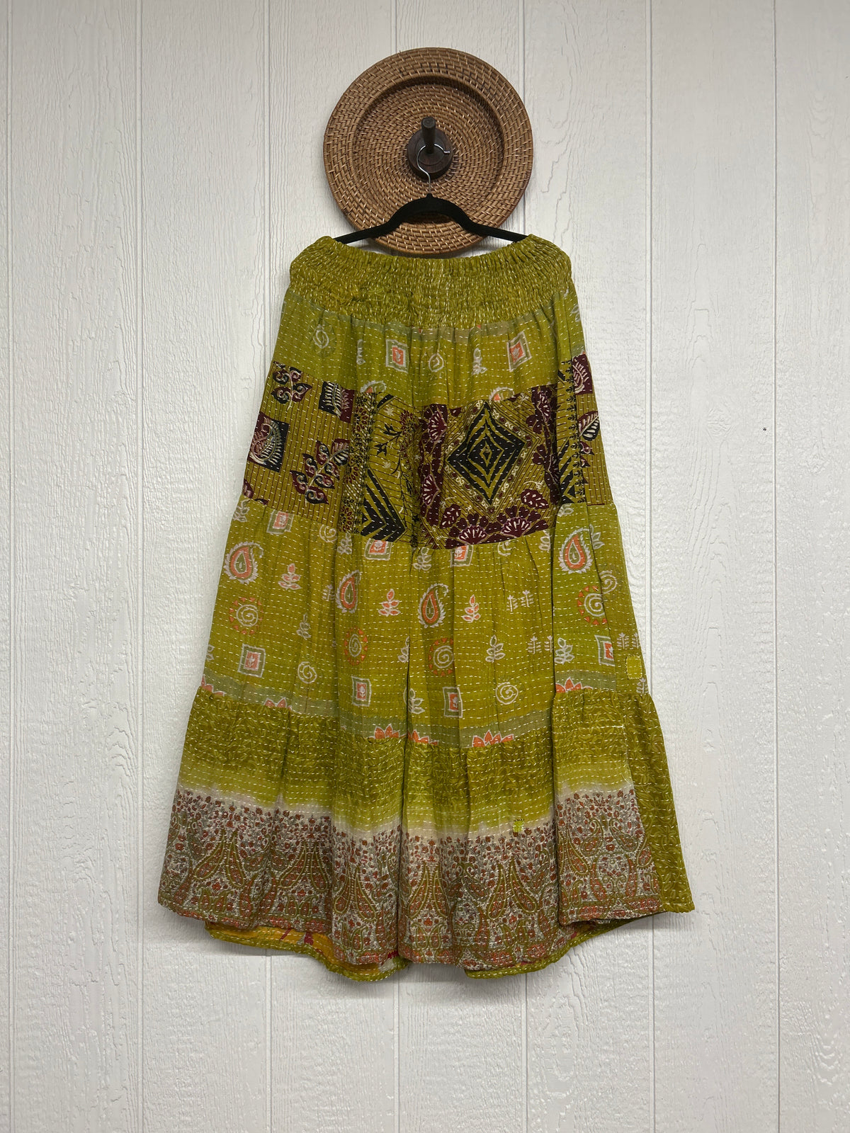 RETAIL Pareo Kantha Lotus Maxi Skirt 0826 038