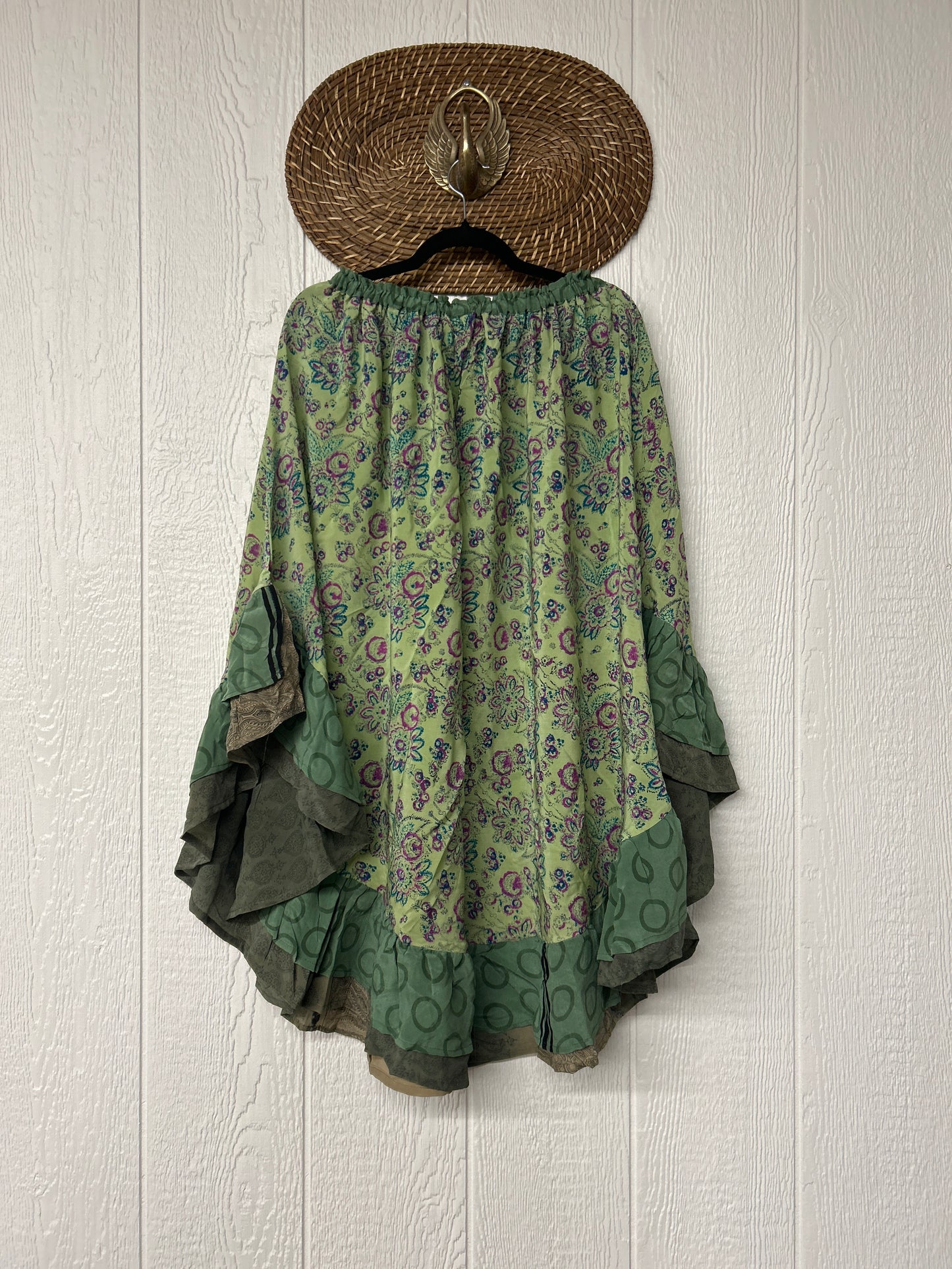 Crepe Wild Rose Skirt 1025 229