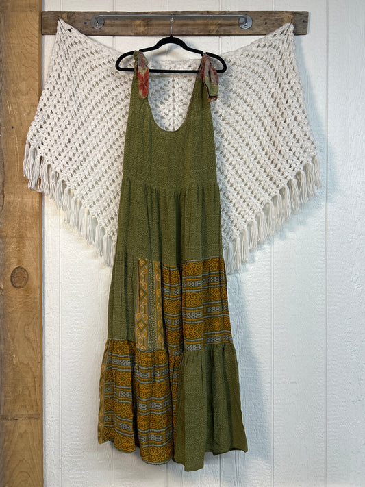 Crepe Sari Celeste Maxi 0426 027
