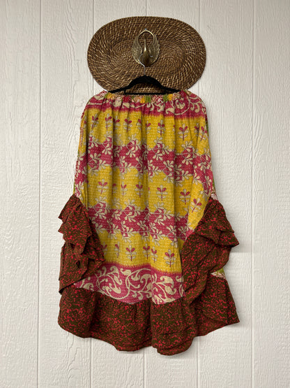 Pareo Kantha Wild Rose Skirt 0426 176