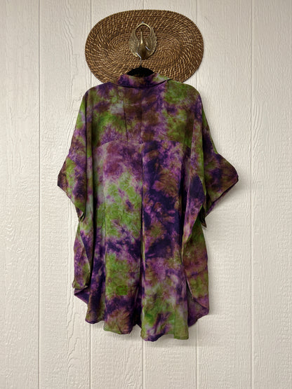 Crepe Sari Free To Be Button Down 0626 135