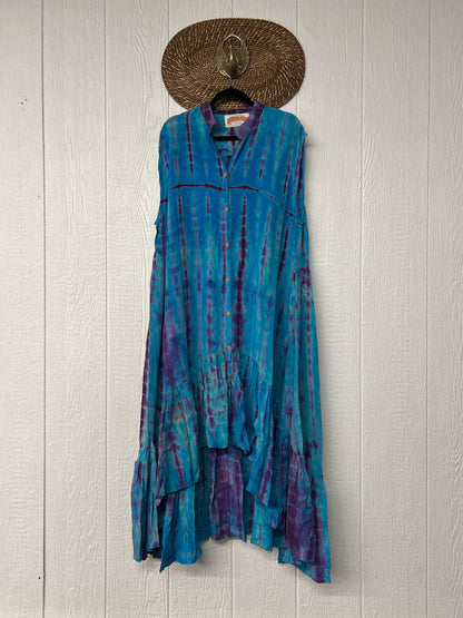 RETAIL Crepe Sari Summer Dahlia Duster 0726 064