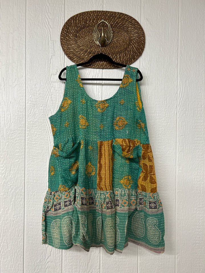 Kantha Meadow Mini Dress 0625 211