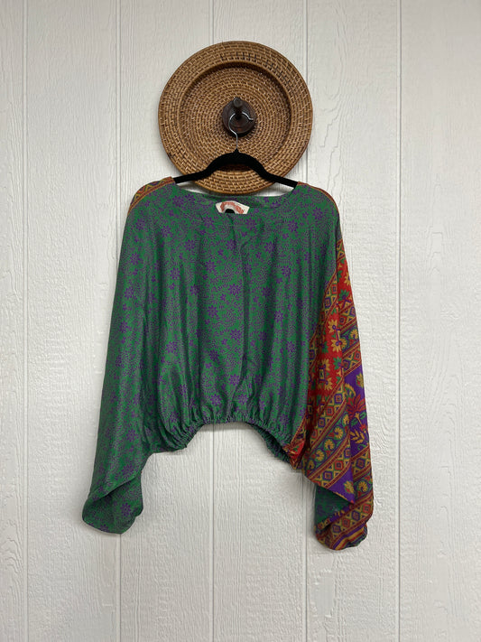 Crepe Sari Luna Crop Top 0126 041